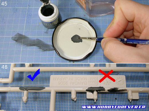 Tutoriel "No Paint" 4 - 2nd partie : Retouches de peinture et Gundam Markers Tutoriel "No Paint" 4 - 2nd partie : Retouches de peinture et Gundam Markers