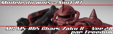Août '07 - MG MS-06S Char's Zaku II Ver.2.0 réalisé par Freedom