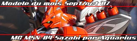 Septembre / octobre '07 - MG MSN-04 Sazabi réalisé par Aquarius