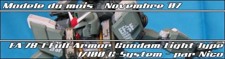 Novembre '07 - FA-78-1 Full Armor Gundam Light Mode par Nico