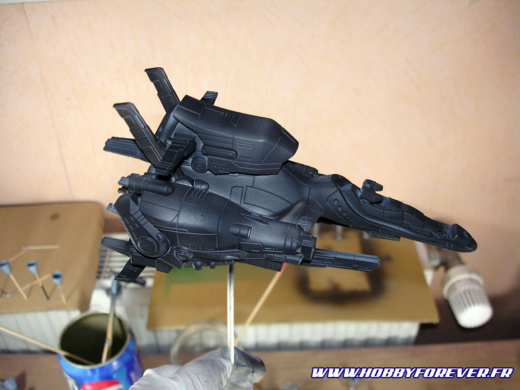 J'ai commencé par sous-couché le kit en noir J'ai commencé par sous-couché le kit en noir