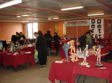 Arrivée des premier visiteurs sur le stand Arrivée des premier visiteurs sur le stand