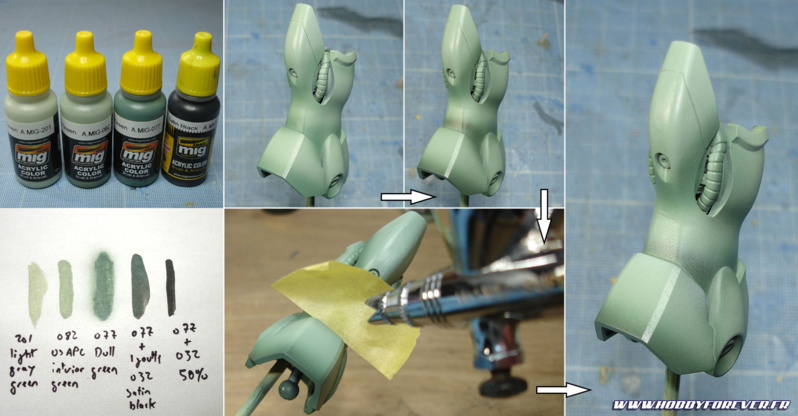 La réalisation du dégradé La réalisation du dégradé