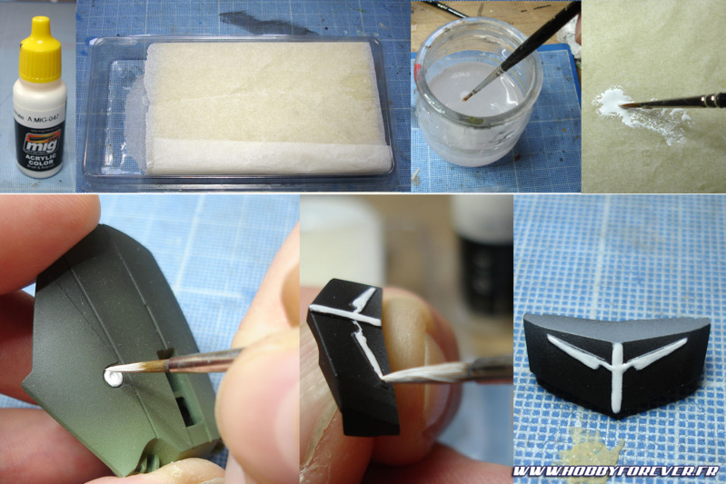 Peinture des détails au pinceau Peinture des détails au pinceau