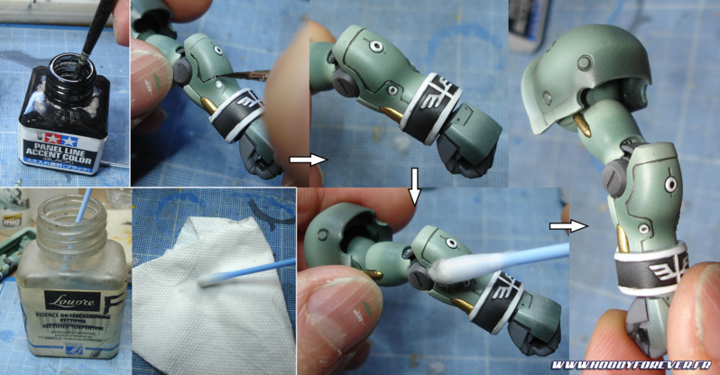 Tutoriel - La peinture acrylique Ammo by MIG Jimenez testée sur le HGUC Geara Zulu