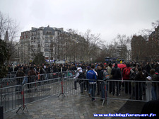 La foule à l'ouverture le dimanche matin La foule à l'ouverture le dimanche matin