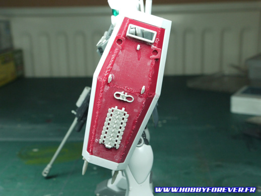 Gros plan sur le bouclier et l'effet de soudure Gros plan sur le bouclier et l'effet de soudure