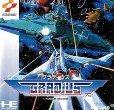 Jaquette de la version PC Engine de Gradius Jaquette de la version PC Engine de Gradius