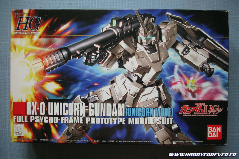 Boite du HGUC RX-0 Unicorn Gundam [Unicorn mode]