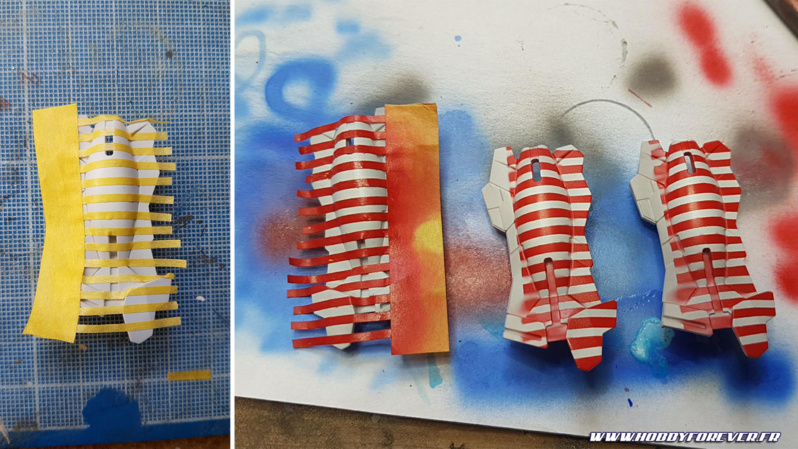 Le masque réutilisable réalisé pour les bandes des jambes Le masque réutilisable réalisé pour les bandes des jambes