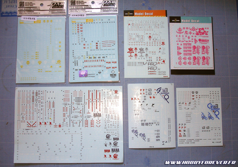 Les marques chinoises proposent un large choix de décals originaux, mais attention parfois à la qualité ! Les marques chinoises proposent un large choix de décals originaux, mais attention parfois à la qualité !