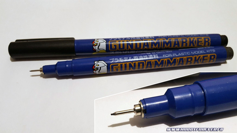 Le Gundam Marker GM02 et sa pointe fine Le Gundam Marker GM02 et sa pointe fine