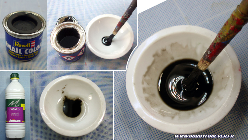 Préparation du jus à l'enamel Préparation du jus à l'enamel