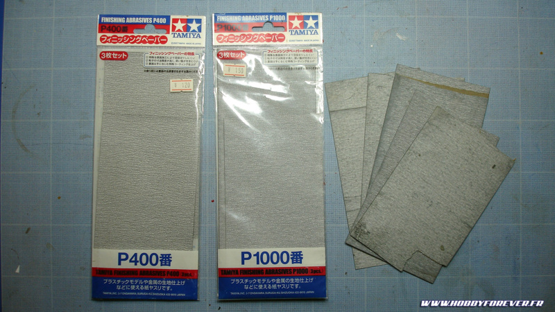 Papiers abrasifs Tamiya Papiers abrasifs Tamiya