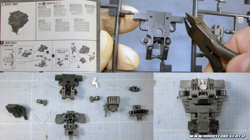 Réalisation d'un Gunpla à l'aérographe - I. Préparation et montage à blanc