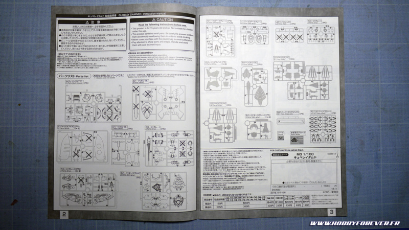 Les nouvelles grappes sont grisées. Tout le reste provient du premier MG. Les pièces cochées ne sont pas utilisées et correspondent aux anciennes pièces "remplacées". Les nouvelles grappes sont grisées. Tout le reste provient du premier MG. Les pièces cochées ne sont pas utilisées et correspondent aux anciennes pièces "remplacées".