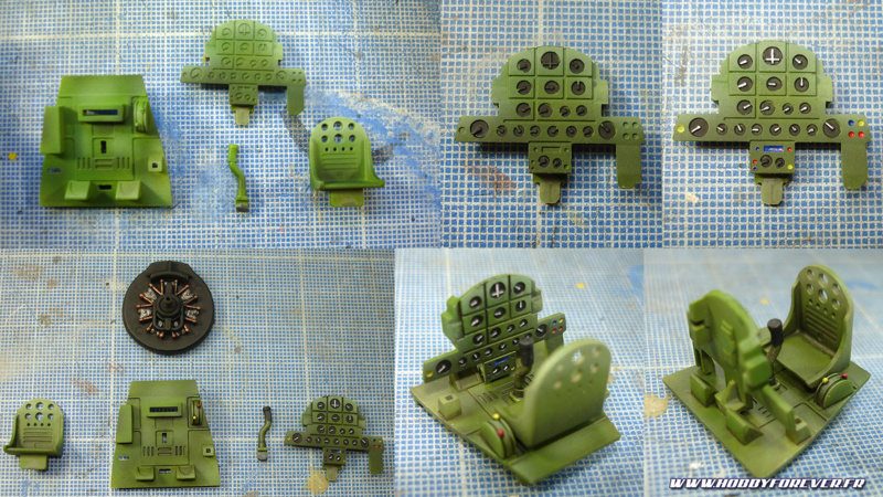 Les étapes de peinture du cockpit Les étapes de peinture du cockpit