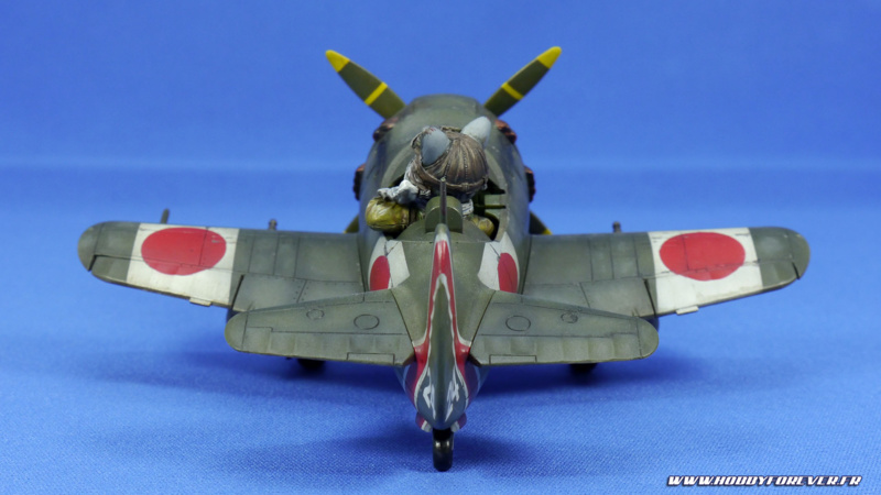 Finished work - Ki-84 Nakajima Cute Model w/ Cat Pilot