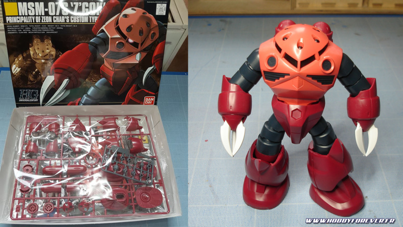 Le HGUC Char's Z'gok est un kit  assez simple sorti en 2001