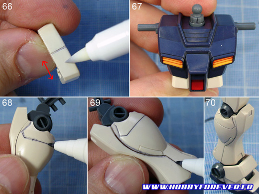 Tutoriel "No Paint" 4 - 2nd partie : Retouches de peinture et Gundam Markers