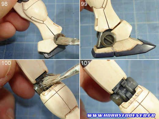 Tutoriel "No Paint" 4 - 3e partie : Weathering au Gundam Marker et peinture