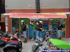 Une association proposait des vignettes issues de BD, ici la JoeBar Team Une association proposait des vignettes issues de BD, ici la JoeBar Team