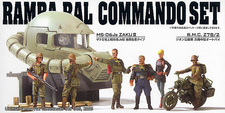 Le UCHG Ramba Ral Commando SET et sa tête de Zaku II au 1/35