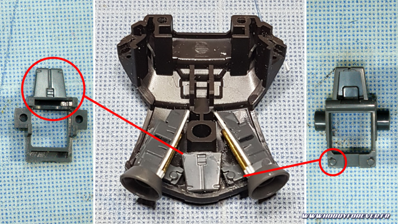 Exemple d'une pièce unique transformée en 3 éléments de détaillage Exemple d'une pièce unique transformée en 3 éléments de détaillage