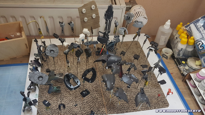 Les pièces du Dom prêtes à peindre Les pièces du Dom prêtes à peindre