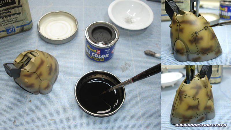 Application du jus d'enamel Application du jus d'enamel