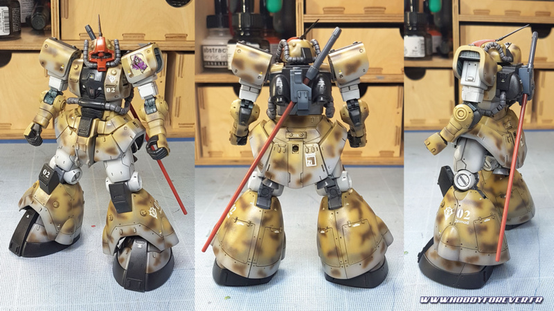 WIP - HG YMS-08B Dom Test Type - Peindre un Gunpla, 1e partie