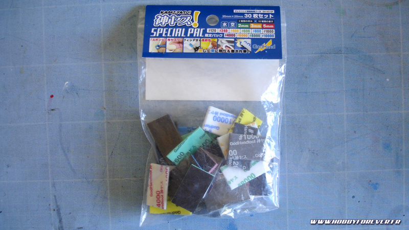 Review - Les éponges abrasives GodHand "Kami-Yasu ! Sponge cloth file Special Pack"