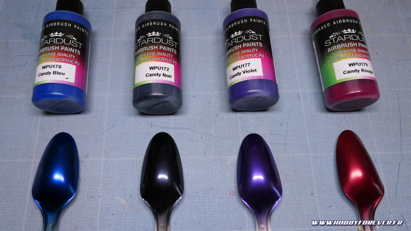 Peintures Candy sur base Chrome Stardust Pro