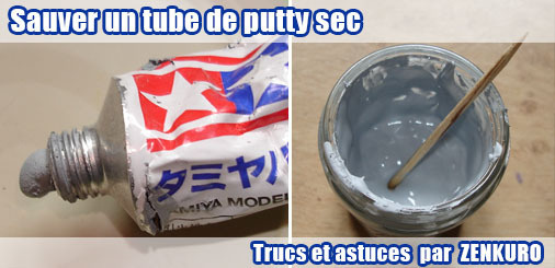 Sauver un tube de putty sec