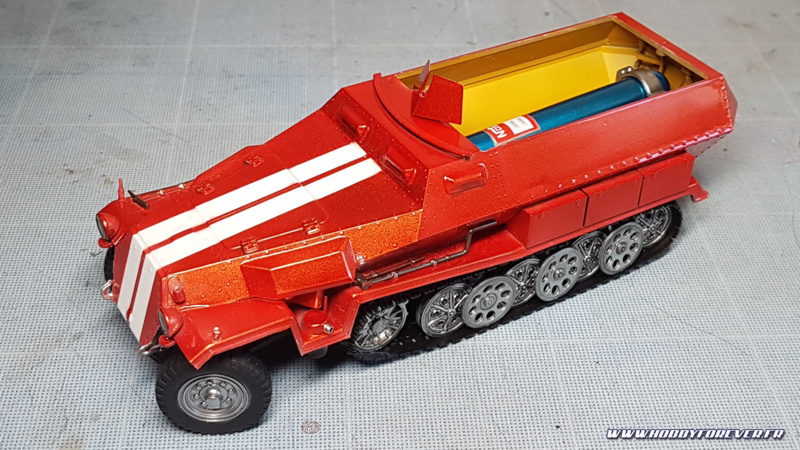 Les roues assemblées sur le Sdkfz 251 Les roues assemblées sur le Sdkfz 251