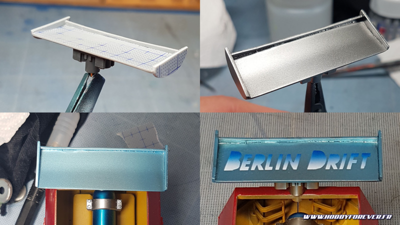Scratch et peinture du spoiler Scratch et peinture du spoiler