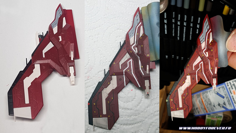 Les différentes étapes : peinture en applat / décals puis wash / éclaircissements aux crayons AK Les différentes étapes : peinture en applat / décals puis wash / éclaircissements aux crayons AK