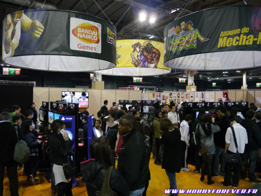 Ce Paris Manga aura brassé une foule énorme. Ici le STand Bandai Namco.
