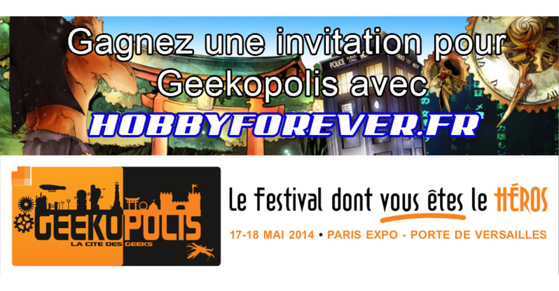 Concours : gagnez une place pour Geekopolis Concours : gagnez une place pour Geekopolis