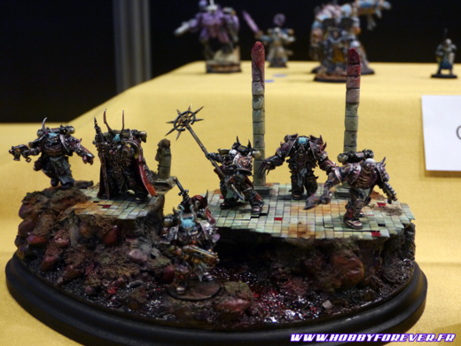 Un superbe diorama participant aau concours de figurine