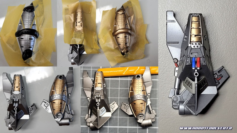 Les étapes de peinture de la frame de la jambe gauche Les étapes de peinture de la frame de la jambe gauche