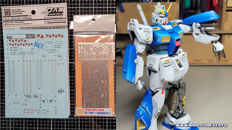 Les planches de décals et de photo-découpes utilisées pour les finitions Les planches de décals et de photo-découpes utilisées pour les finitions