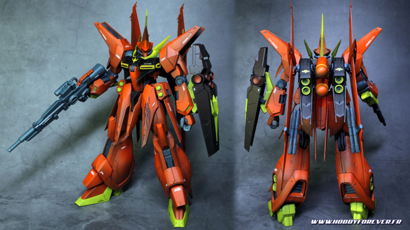 RE/100 AMX-107 Bawoo - Technique "black & white" pour Gunpla RE/100 AMX-107 Bawoo - Technique "black & white" pour Gunpla