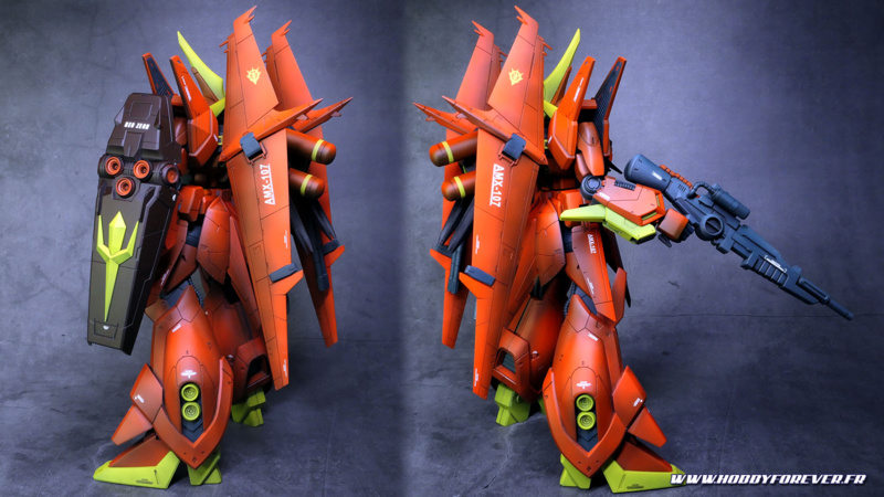 RE/100 AMX-107 Bawoo - Technique "black & white" pour Gunpla RE/100 AMX-107 Bawoo - Technique "black & white" pour Gunpla