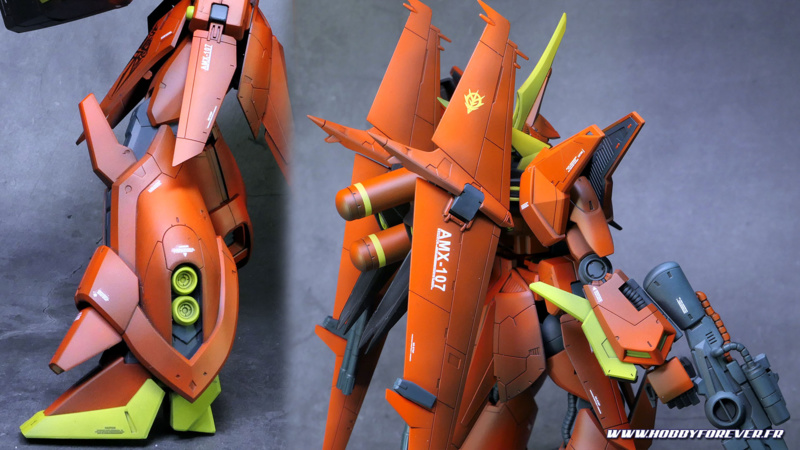 RE/100 AMX-107 Bawoo - Technique "black & white" pour Gunpla RE/100 AMX-107 Bawoo - Technique "black & white" pour Gunpla