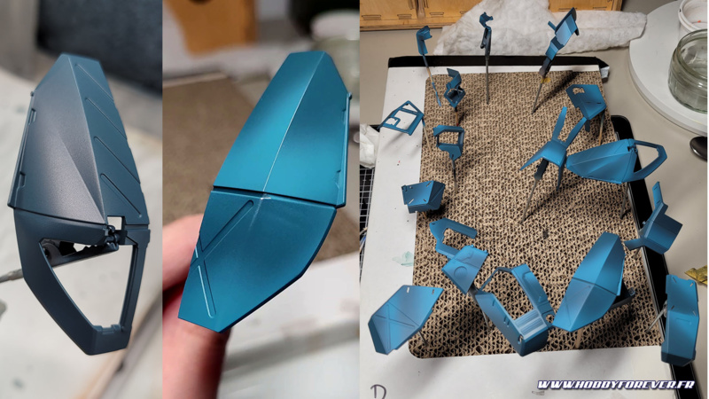 Le travail des dégradés en bleu-gris Le travail des dégradés en bleu-gris