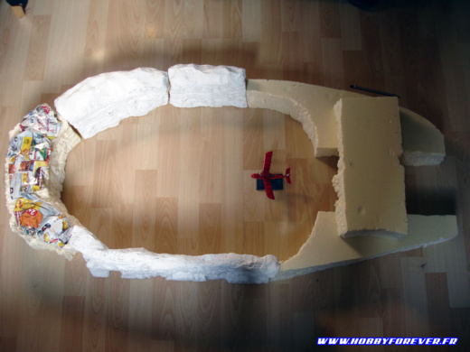 Une idée de la taille du diorama en phase de conception des falaises Une idée de la taille du diorama en phase de conception des falaises