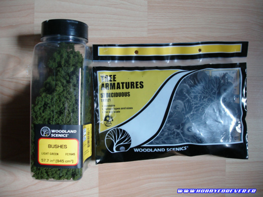 Une (petite) partie des troncs et bushes utilisés Une (petite) partie des troncs et bushes utilisés