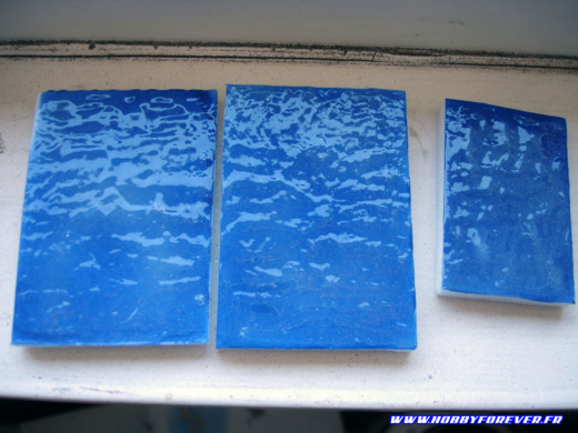 Tests d'utilisation du Mod Podge sur du carton plume peint Tests d'utilisation du Mod Podge sur du carton plume peint