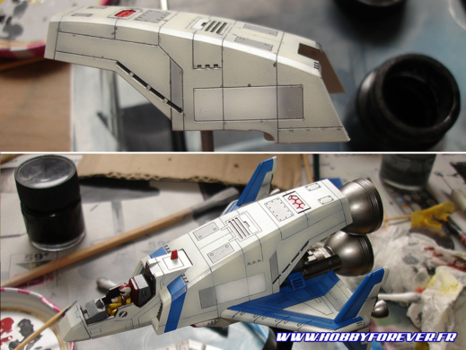 Réalisation des panel lines avec un jus d'enamel très diluée à l'essence F Réalisation des panel lines avec un jus d'enamel très diluée à l'essence F